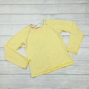 12 Hanna Andersson Yellow Stripe Rash Guard